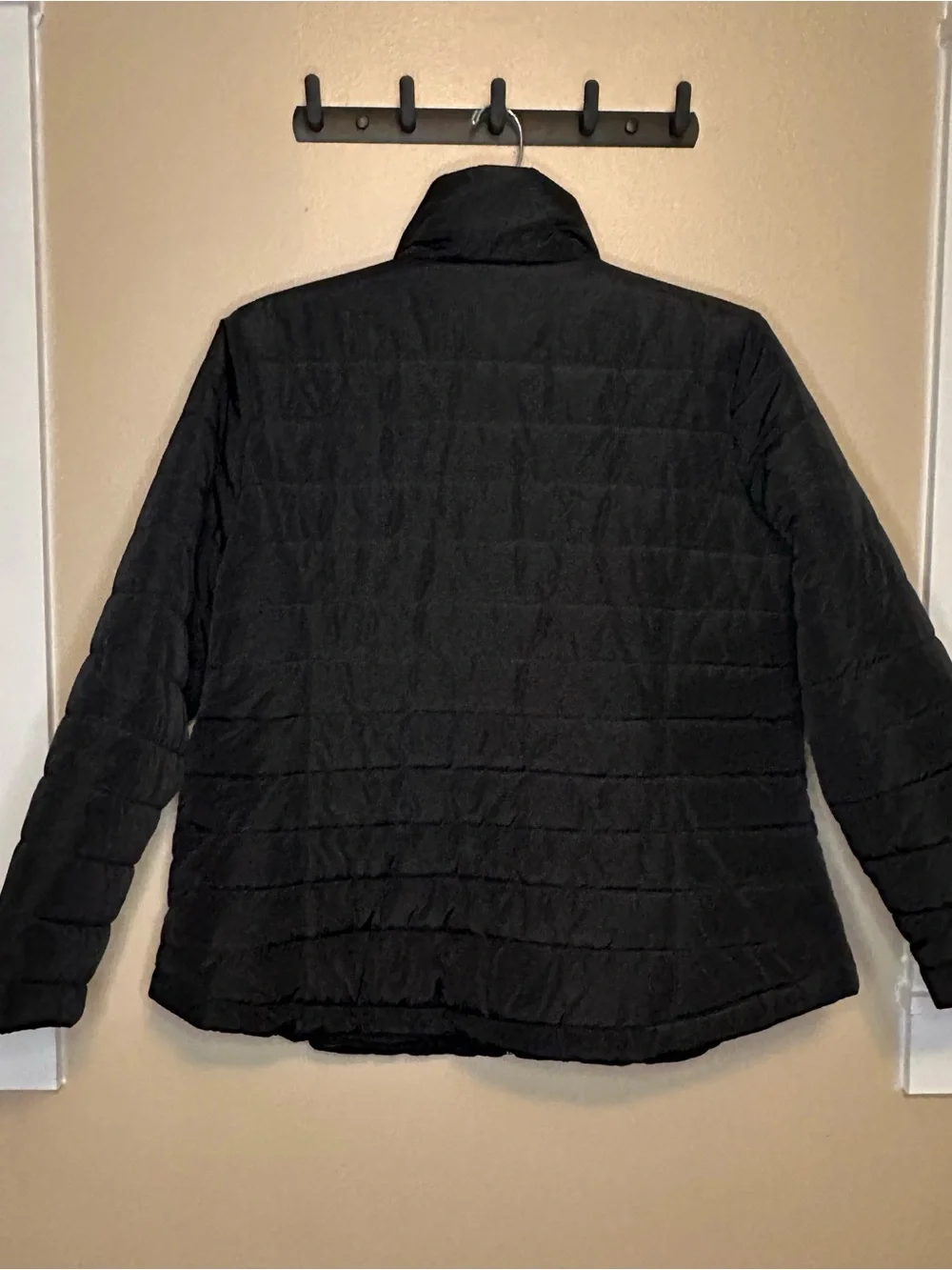 dressbarn Black Quilted Women's Puffer Jacket